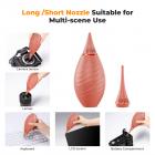 K&F Concept Bellows Câmera Power Bellows Limpeza Equipado com Bicos Longos com Ponta de Silicone Macio de Lente, Câmera, Sensor, DSLR, Teclado, Óptica, Rosa