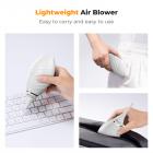 K&F Concept Bellows Câmera Power Bellows Limpeza Equipado com Bicos Longos com Ponta de Silicone Macio de Lente, Câmera, Sensor, DSLR, Teclado, Óptica, Branco