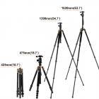TM2534 DSLR Camera Tripod Monopod Kit Aluminum 64 inch 360 Degree Ball Head 10KG Load Capacity