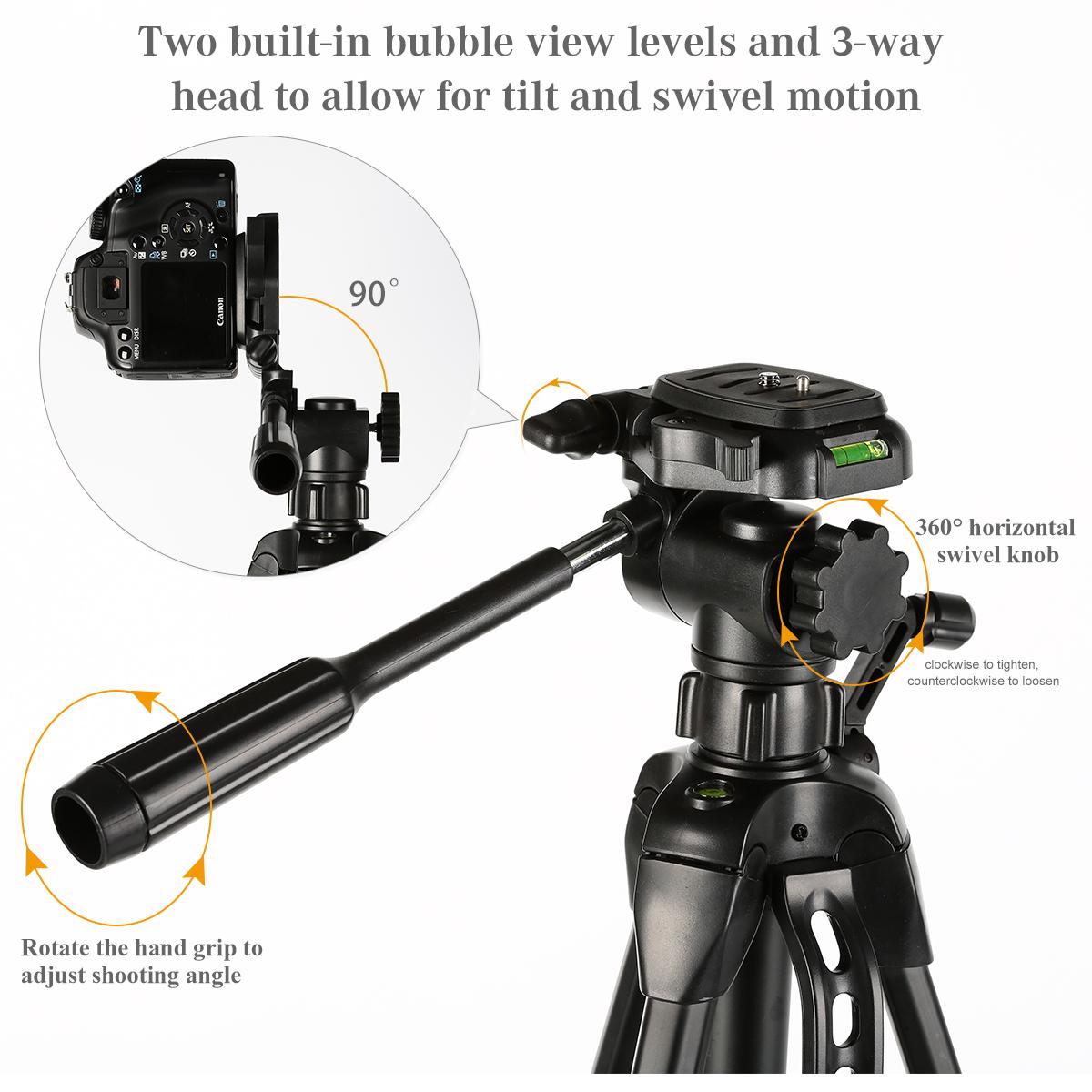 TL2023 Lightweight DSLR Camera Aluminium Tripod Bargain Sale Black Tripod
