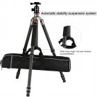 K&F Concept kolfiberkamerastativ, 4 avdelningar, 61 tum, lastkapacitet 26,46 lbs, monopod-kompatibel för DSLR och DV-kameror