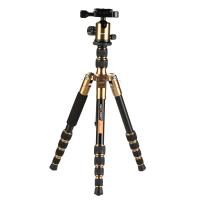 K&F Concept TM2235 (oro) DSLR Camera alluminio viaggio treppiede con testa a sfera in metallo