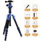 TM2235 Blu Alluminio Treppiede per Fotocamera Fotografia