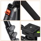 TM2324 (оранжевый) Алюминиевый штатив камеры Легкий 62 дюйма для Canon Nikon Открытый Фотография Путешествия