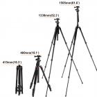 TM2324 (оранжевый) Алюминиевый штатив камеры Легкий 62 дюйма для Canon Nikon Открытый Фотография Путешествия