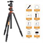 TM2534T (оранжевый) Алюминиевый штатив для фотоаппарата Monopod Kit 72 дюйма для цифровой зеркальной фотокамеры Canon Nikon