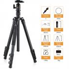 TM2524 Lightweight Travel Tripod Monopod for DSLR Camera Aluminum Ball Head