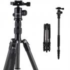 K&F Concept TC2235 kolfiberstativ-monopod-kit för DSLR-kameror, bollhuvud, 5 avdelningar