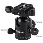 K&F Concept TC3134C professionellt kolfiberstativ-monopod-kit för DSLR-kameror, bollhuvud, 4 avdelningar