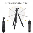 K&F Concept TC3134C professionellt kolfiberstativ-monopod-kit för DSLR-kameror, bollhuvud, 4 avdelningar