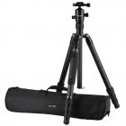 K&F Concept TC3134C professionellt kolfiberstativ-monopod-kit för DSLR-kameror, bollhuvud, 4 avdelningar