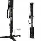 K&F Concept MMP3134 DSLR-kameramonopod, aluminium, 4 avdelningar