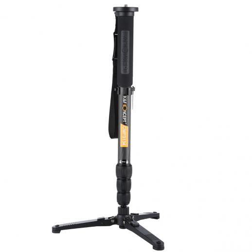K&F Concept CMP3134 kolfibermonopod för DSLR-kameror, aluminium, 4 avdelningar