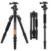 Canon, Nikon DSLR Makinesi için K&F Concept TM2515B Alüminyum Fotoğraf Hafif Kompakt Tripod 52 inç