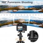 52"/134cm alumiininen kevyt kompakti jalusta 10kg / 22.04lbs kantavuus Canonille, Nikon DSLR -kameralle (toimitetaan vain Yhdysvaltoihin) (TM2515B)