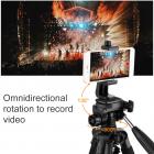 TM2324L Черный Портативный Компактный Штатив 56 дюймов для Мобильного Телефона Видеокамеры 3-полосный Поворотный Pan Tilt Head