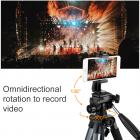 TM2324L Серый Портативный Компактный Штатив 56 дюймов для Мобильного Телефона Видеокамеры 3-полосный Поворотный Pan Tilt Head