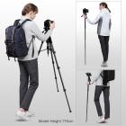 Штатив для телефона 69,7"/177 см Штатив для цифровой зеркальной фотокамеры, нагрузка 8,8 фунта, с креплением для телефона, поворотной головкой в ​​трех направлениях и съемным моноподом TM2624L