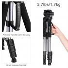 K&F Concept TM2624L 70inch treppiedi con 3-Way Pan Tilt testa grigio