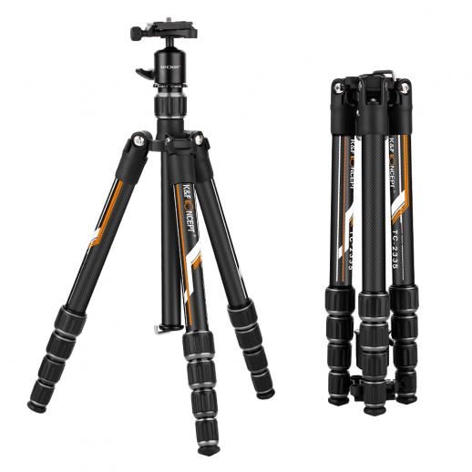 TC2335 (Orange) Carbon Tripod Lightweight Portable for Travel Photography