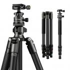 TC2634 (preto) portátil de fibra de carbono leve portátil para fotografia de viagem