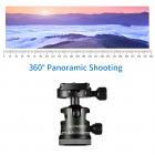 TC2634 (preto) portátil de fibra de carbono leve portátil para fotografia de viagem