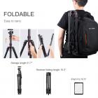 K&amp;F Concept 78 inch Camera Tripod for DSLR Compact Aluminum Tripod with 360 Degree Ball Head and 8kgs Load for Travel and Work