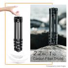 B210 Travel Tripod Light Carbon Fiber with 2 blocks Central Column / Metal Accessories / Case / 360 ° Ball Head / for Vlogging Travel for Canon Nikon Sony Olympus Camera
