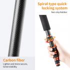 KF BA225 Тренога из углеродного волокна, 2 секции, нижняя ось, треугольное сиденье из алюминиевого сплава, Съемный монопод, Шарнирная головка, Шарнирная головка, оранжевое углеродное волокно, головка KF-25, с низким центром тяжести