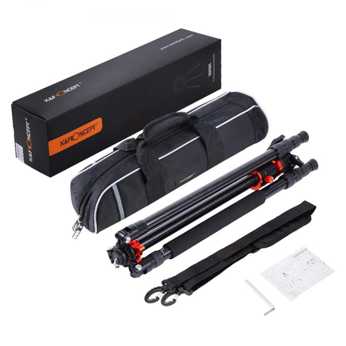 K&F SA254T1 Легкий Компактный Штатив для Canon Nikon Camera Профессиональный DSLR Фотографии 93 Дюймов Алюминий