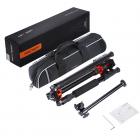 78" tripé video de câmera de alumínio, carga máxima de 22 libras - K234A7+BH-28L (S210)