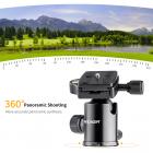 65”/164cm statyw do aparatu z włókna węglowego profesjonalny statyw fotograficzny 10kg/22lbs obciążenie do lustrzanki cyfrowej SLR odłączany monopod D284C2 + BH-28 (SA284C1)