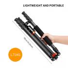 65”/164cm statyw do aparatu z włókna węglowego profesjonalny statyw fotograficzny 10kg/22lbs obciążenie do lustrzanki cyfrowej SLR odłączany monopod D284C2 + BH-28 (SA284C1)