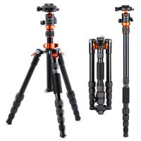 K&F Concept Treppiede per Fotocamere SA225M1, 51"/1.3m 17.64lbs/5kg Treppiede compatto di viaggio Monopiede rimovibile, con 360 Gradi Testa a Sfera 337mm - 1290mm