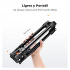 163cm Trípode de Aluminio para Cámara con Rótula de Bola + Soporte de Teléfono, Carga 10KG, Peso 1,29KG - K234A0+BH-28L