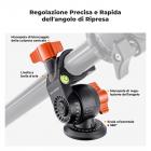 K&F Concept 163cm Treppiede in Alluminio per Fotocamera con Colonna Centrale Multiangolare Girevole + Testa a Sfera + Supporto per Telefono, Carico 8kg, peso 1,65kg - K234A0+BH-28L