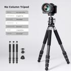 حامل ثلاثي من ألياف الكربون خفيف الوزن ، مع رأس كروي 360 درجة ، حمولة 13 كجم / 28.7 رطلاً ، 130 سم / 51.2