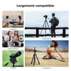 196 cm (77") Trépied Appareil Photo en Aluminium, Trépied Léger et Portable avec Tête Vidéo et Clip de Téléphone｜Dimension pliée: 43 cm