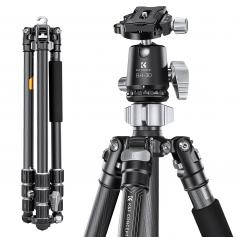 68''/1.7m Carbon Fiber Tripod Professional Camera Tripod Capacity 12KG/26.2lbs with 30mm Metal Ball Head Load X254C4+BH-30