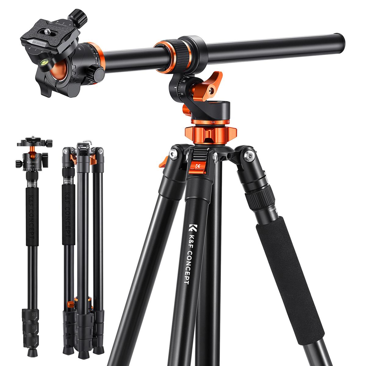 Mini Treppiede/monopiede A Tre Gambe In Alluminio Con Rotazione 360° E Vite 3/8” – Per Fotocamere DSLR