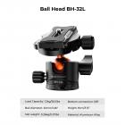 198cm Treppiede in Alluminio per Fotocamera Reflex Professionale con Monopiede + Testa a Sfera + Piastra di Sgancio, Carico 12 kg - K255A6+BH-32L