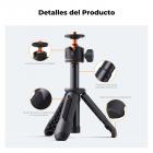 Palo Selfie Trípode, Mini Trípode Teléfono,Selfie Stick Trípode para Móvil, Trípode Extensible de Mesa con Control Remoto Bluetooth & Soporte de Teléfono para Smartphone DLSR Cámara Webcam, Negro