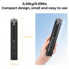 K&F Concept Ms05 Justerbar 2 nivåer sinklegering liten snegl skrivebordstativ, arbeidshøyde 6,1''/156 mm, grå og svart, med mobiltelefonholder og Bluetooth-fjernkontroll