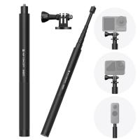 K&F Concept asta di prolunga in metallo da 153 cm MS07, adattatore da 14, dotata di adattatore GoPro, compatibile con GoPro, DJI Action, Insta360