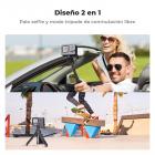 Mini Trípode de Mesa K&F Concept MS03 (33cm/13'') para GoPro, DJI Action e Insta360 - Negro Naranja