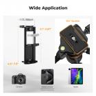 K&F Concept 192cm Treppiede Compatto con Testa Sferica, Treppiede da Viaggio con Capacità di Carico di 8kg, Treppiede per Cellulare con Supporto per Tablet e Telecomando - O275A5+BH-36