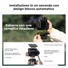 K&F Concept Treppiede per fotocamera, 75" Treppiedi per DSLR da viaggio portatile leggero per esterni per fotocamera, telefono, registrazione video, treppiede, clip per cellulare per smartphone, streaming live, vlog (grigio)