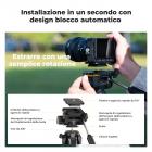 K&F Concept Treppiede Fotocamera e Smartphone 190cm, Treppiede Leggero in Alluminio S255A3+BV01 con Telecomando Bluetooth/Borsa/Clip 2-in-1, Cavalletto Fotografico per Canon Nikon Sony/DSLR/iPhone
