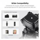 Mini trípode de escritorio K&F Concept para cámara, trípode de aluminio de 25'' para video, teléfono celular y control remoto, trípode de viaje portátil para cámaras DSLR, videocámaras, teléfonos, proyectores y telescopios S233A0