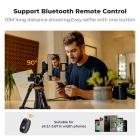 Mini trípode de escritorio K&F Concept para cámara, trípode de aluminio de 25'' para video, teléfono celular y control remoto, trípode de viaje portátil para cámaras DSLR, videocámaras, teléfonos, proyectores y telescopios S233A0